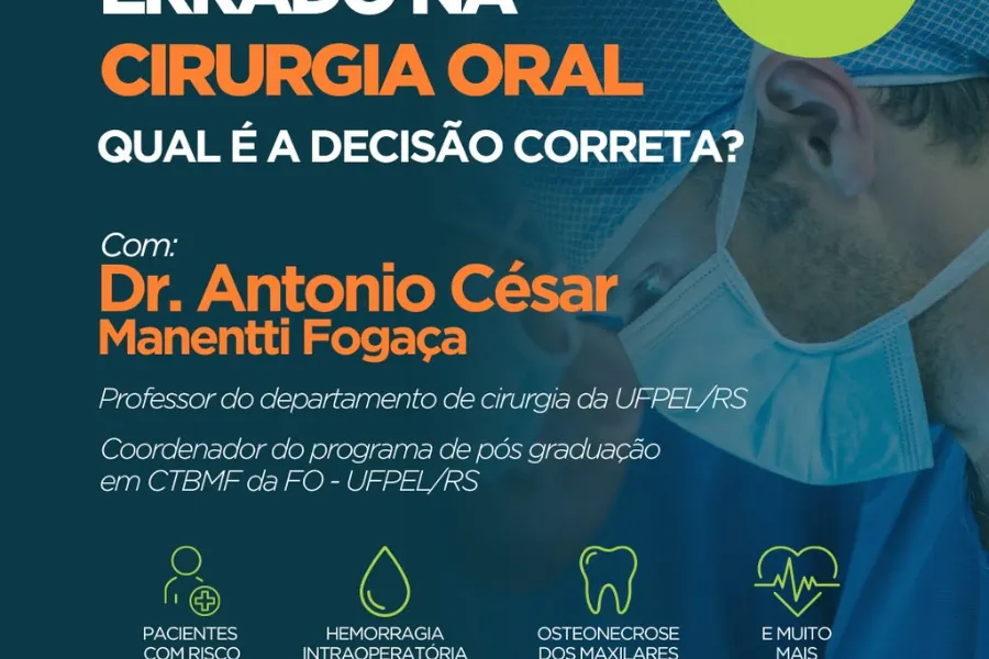 Quando tudo dá errado na cirurgia oral. Qual é a decisão correta?
